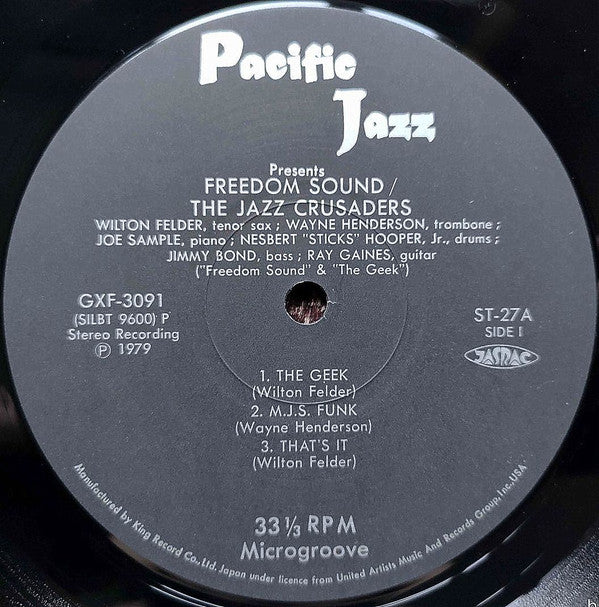 The Crusaders - Freedom Sound (Vinyl, LP, Album, Reissue, Stereo) Good Plus (G+) / Very Good Plus (VG+)