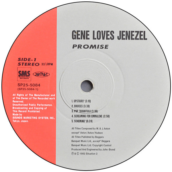 Gene Loves Jezebel - Promise (Vinyl, LP, Album, Stereo) Very Good Plus (VG+) / Very Good Plus (VG+)