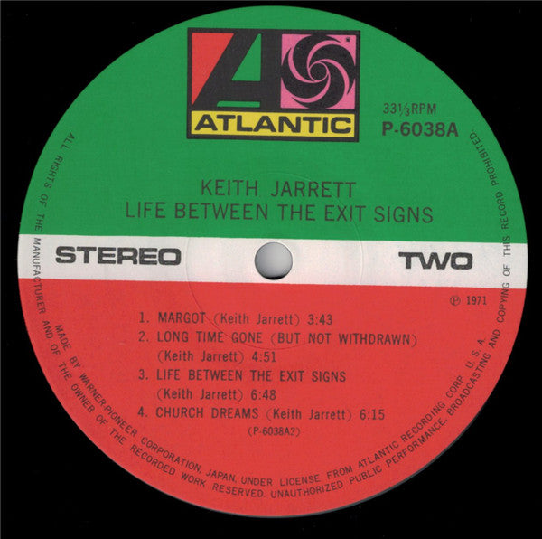 Keith Jarrett - Life Between The Exit Signs (Vinyl, LP, Album, Reis...
