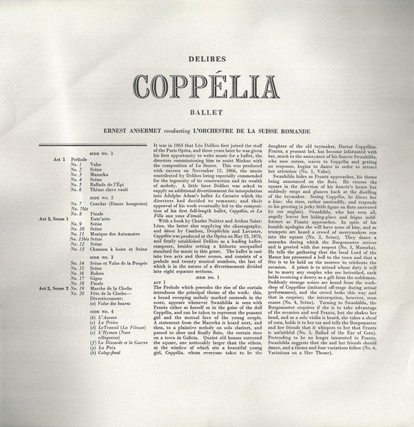 Léo Delibes - Coppélia (2xVinyl, Box Set, LP, Repress) Very Good (VG) / Very Good (VG)