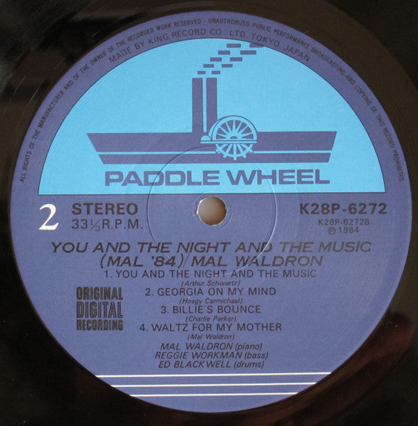 Mal Waldron - You And The Night And The Music (Mal '84) (Vinyl, LP,...