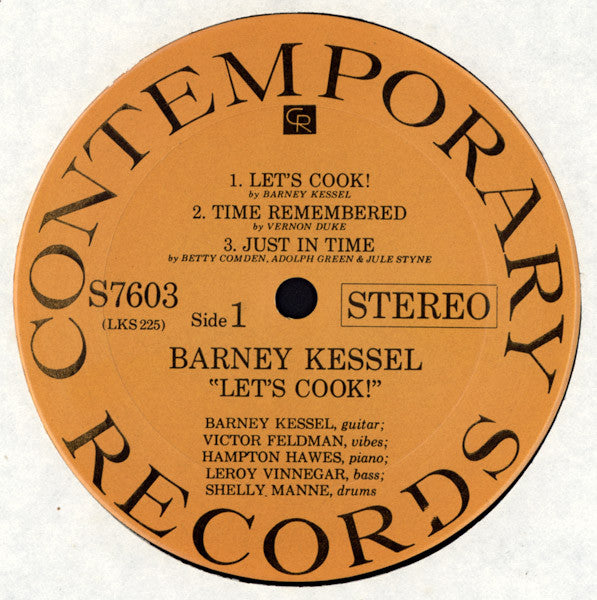 Barney Kessel - Let's Cook! (Vinyl, LP, Album, Reissue) Very Good (VG) / Very Good (VG)