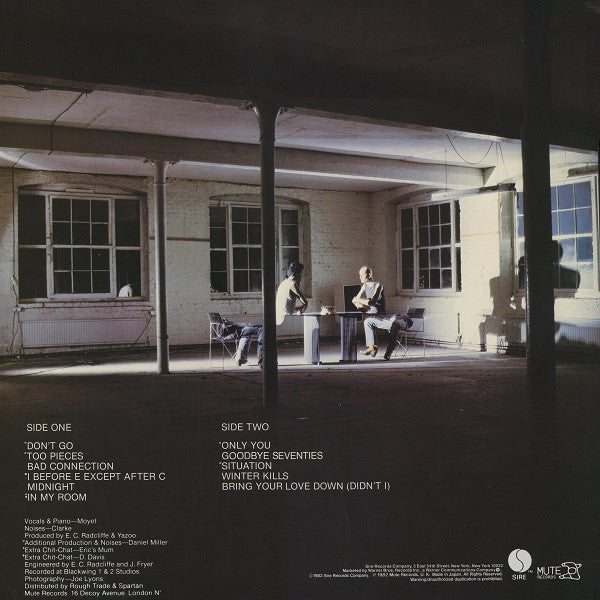 Yazoo - Upstairs At Eric's (Vinyl, LP, Album) Very Good Plus (VG+) / Very Good Plus (VG+)