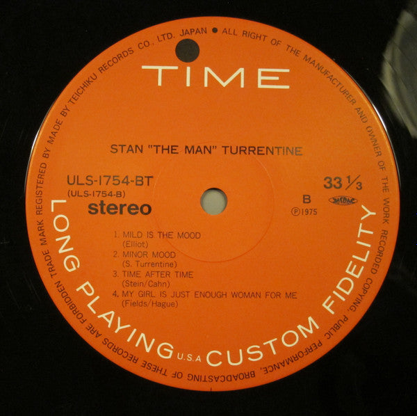 Stanley Turrentine - Stan "The Man" Turrentine (Vinyl, LP, Album, Stereo) Very Good Plus (VG+) / Very Good Plus (VG+)