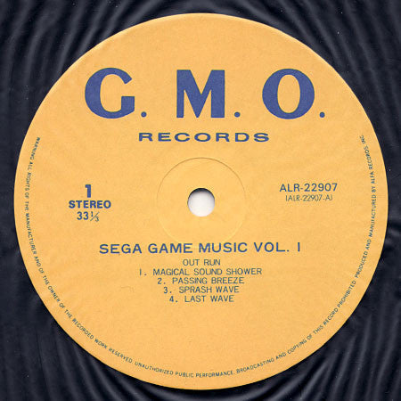 Various - Sega Game Music Vol. 1 (Vinyl, LP, Stereo) Very Good Plus (VG+) / Near Mint (NM or M-)