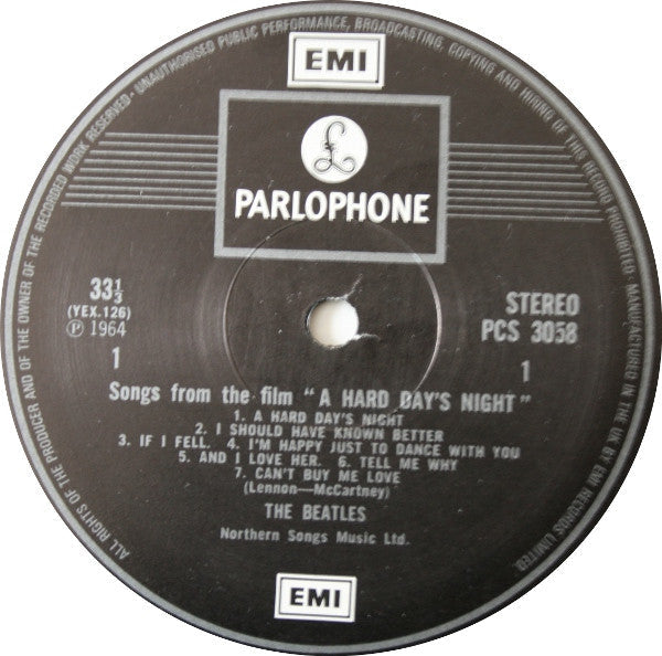 The Beatles - A Hard Day's Night (Vinyl, LP, Album, Reissue, Stereo) Very Good Plus (VG+) / Good Plus (G+)