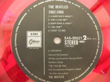 The Beatles - 1962-1966 (Vinyl, LP, Compilation, Reissue, Stereo)