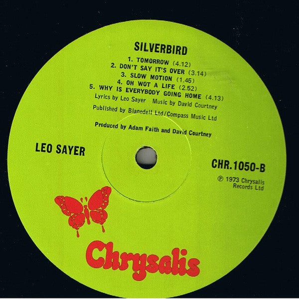 Leo Sayer - Silverbird (Vinyl, LP, Album) Very Good (VG) / Very Good (VG)