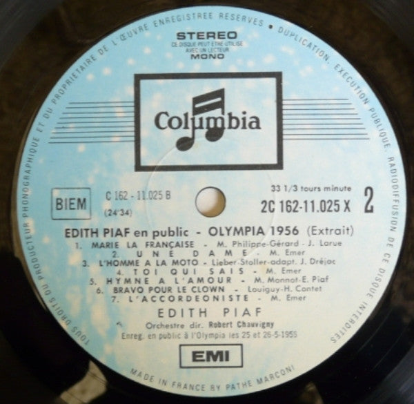 Edith Piaf - En Public (3xVinyl, LP, Compilation, Stereo) Very Good Plus (VG+) / Very Good (VG)