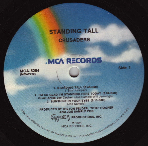 The Crusaders - Standing Tall (Vinyl, LP, Album) Very Good (VG) / Very Good Plus (VG+)