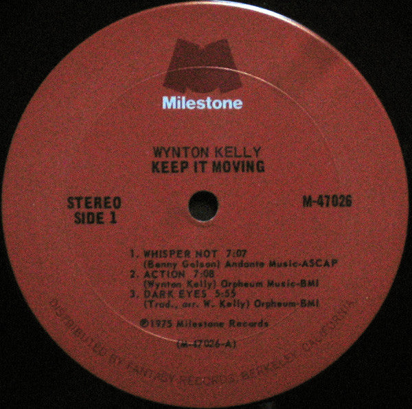 Wynton Kelly - Keep It Moving (Vinyl, LP, Compilation, Reissue, Rem...