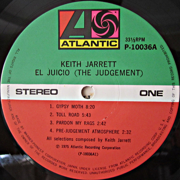 Keith Jarrett - El Juicio (The Judgment) (Vinyl, LP, Album) Very Good (VG) / Very Good (VG)