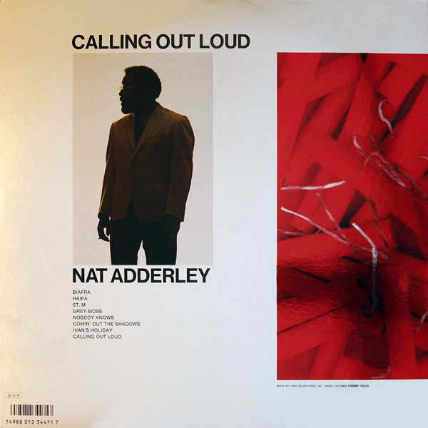 Nat Adderley - Calling Out Loud (Vinyl, LP, Album, Reissue) Very Good Plus (VG+) / Very Good Plus (VG+)