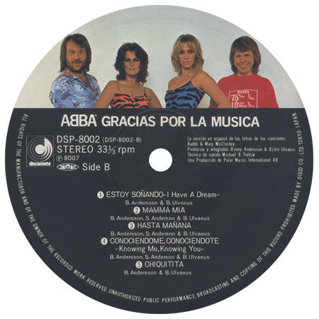 ABBA - Gracias Por La Musica (Vinyl, LP, Album)