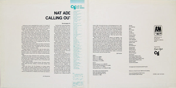 Nat Adderley - Calling Out Loud (Vinyl, LP, Album, Reissue) Very Good Plus (VG+) / Very Good Plus (VG+)