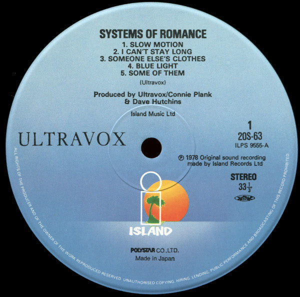 Ultravox - Systems Of Romance (Vinyl, LP, Album, Reissue, Stereo)