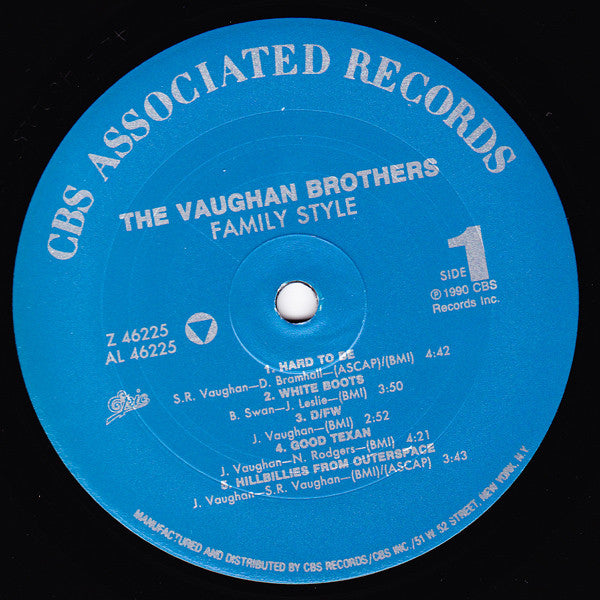 The Vaughan Brothers - Family Style (Vinyl, LP, Album, Reissue) Very Good Plus (VG+) / Very Good Plus (VG+)