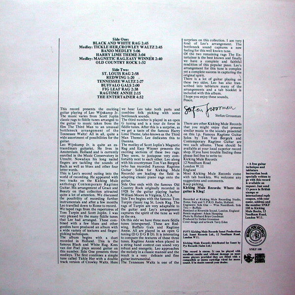 Leo Wijnkamp Jr. - Rags To Riches (Vinyl, LP, Album) Very Good Plus (VG+) / Very Good Plus (VG+)