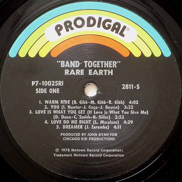 Rare Earth - Band Together (Vinyl, LP, Album, Stereo) Very Good Plus (VG+) / Good Plus (G+)