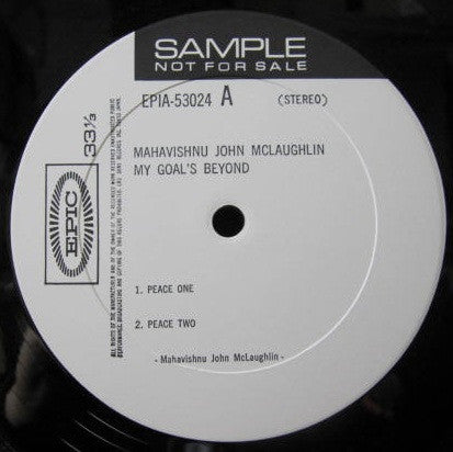 John McLaughlin - My Goal's Beyond (Vinyl, LP, Album) Very Good Plus (VG+) / Very Good (VG)