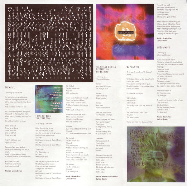 David Bowie - Excerpts From Outside (The Nathan Adler Diaries: A Hyper Cycle) (Vinyl, LP, Album) Very Good Plus (VG+) / Very Good Plus (VG+)