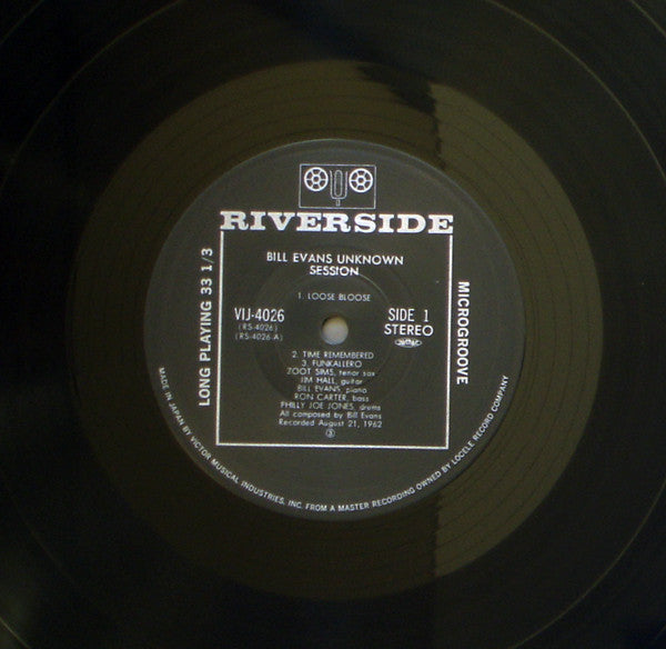 Bill Evans - Unknown Session (Vinyl, LP, Album, Stereo)