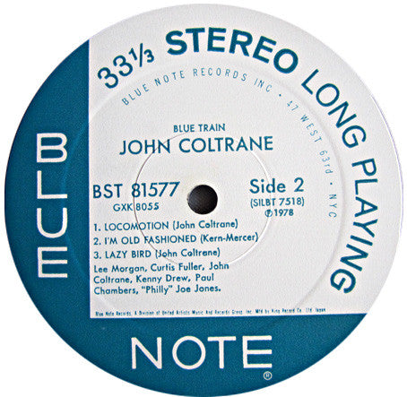 John Coltrane - Blue Train (Vinyl, LP, Album, Stereo, Reissue) Very Good (VG) / Very Good (VG)