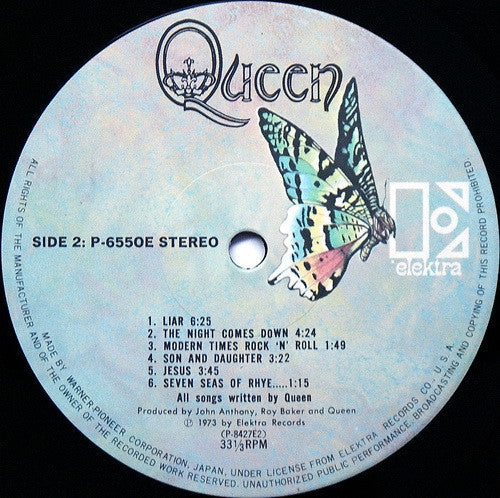 Queen - Queen (Vinyl, LP, Album, Reissue, Stereo)