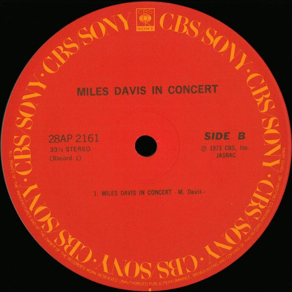 Miles Davis - In Concert (Vinyl, LP, Album, Reissue)