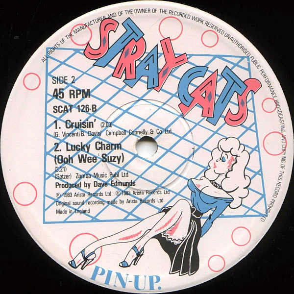 Stray Cats - (She's) Sexy + 17 (Vinyl, 12", 45 RPM, Single) Very Good Plus (VG+) / Very Good Plus (VG+)