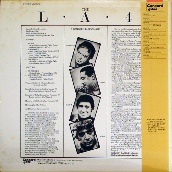 LA4 - The L.A.4 = ザ・L.A.4 (Vinyl, LP, Album, Reissue, Stereo) Very Good (VG) / Very Good (VG)