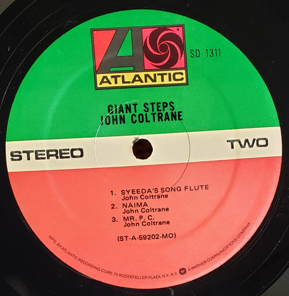John Coltrane - Giant Steps (Vinyl, LP, Album, Reissue, Stereo) Very Good Plus (VG+) / Very Good (VG)