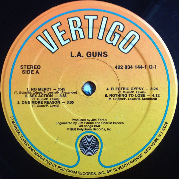 L.A. Guns - L.A. Guns (Vinyl, LP, Album, Stereo)