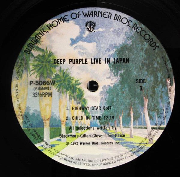 Deep Purple - Live In Japan (2xVinyl, LP) Very Good (VG) / Good Plus (G+)