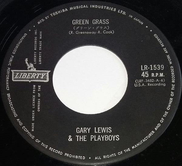 Gary Lewis & The Playboys - Green Grass / Rubber Ball (Vinyl, 7", 45 RPM, Single) Very Good Plus (VG+) / Very Good Plus (VG+)