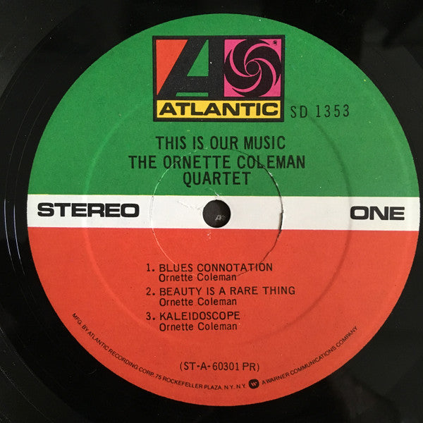 The Ornette Coleman Quartet - This Is Our Music (Vinyl, LP, Album, Reissue, Stereo) Very Good Plus (VG+) / Very Good (VG)