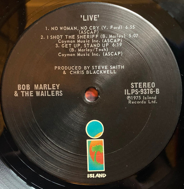 Bob Marley & The Wailers - Live! (Vinyl, LP, Album, Stereo) Very Good (VG) / Very Good (VG)