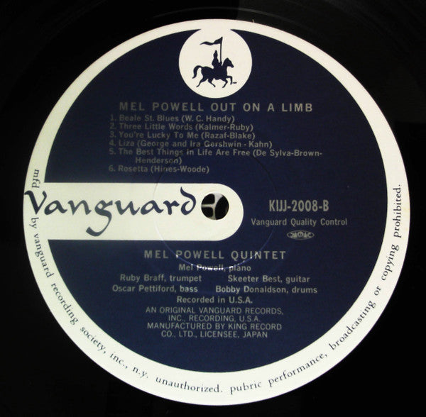Mel Powell - Out On A Limb (Vinyl, LP, Reissue, Mono) Very Good Plus (VG+) / Very Good Plus (VG+)