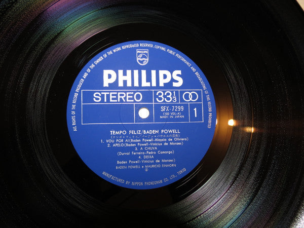 Baden Powell - Tempo Feliz (Vinyl, LP, Album) Very Good (VG) / Very Good (VG)