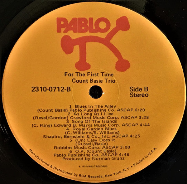 The Count Basie Trio - For The First Time (Vinyl, LP, Album, Repress, Stereo) Good Plus (G+) / Good Plus (G+)