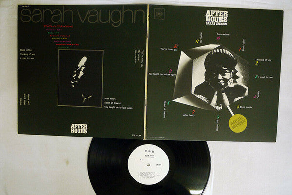 Sarah Vaughan - After Hours With Sarah Vaughan (Vinyl, LP, Album, Promo, Reissue, Mono) Very Good Plus (VG+) / Very Good (VG)