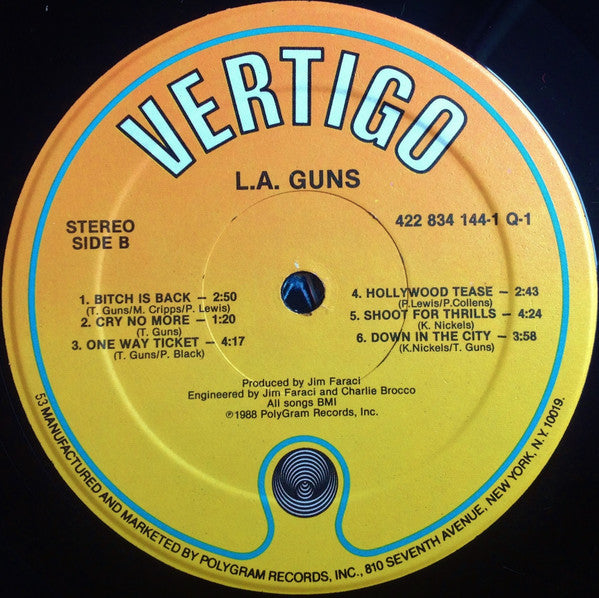 L.A. Guns - L.A. Guns (Vinyl, LP, Album, Stereo)