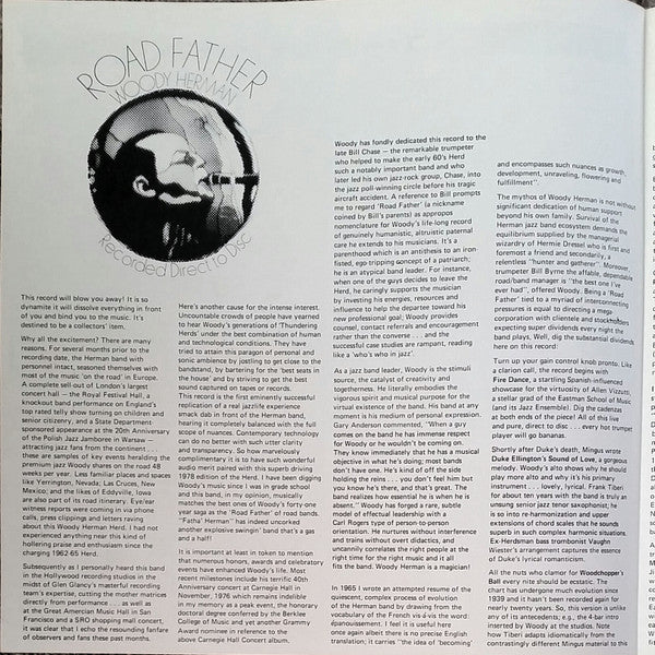 Woody Herman - Road Father (Vinyl, LP, Album, Limited Edition, Repress, Stereo) Near Mint (NM or M-) / Very Good Plus (VG+)