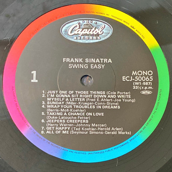 Frank Sinatra - Swing Easy! And Songs For Young Lovers (Vinyl, LP, Compilation, Reissue, Mono) Near Mint (NM or M-) / Very Good Plus (VG+)