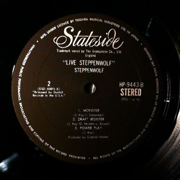 Steppenwolf - Live (2xVinyl, LP, Album, Stereo) Good Plus (G+) / Good (G)