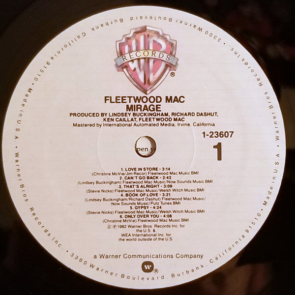 Fleetwood Mac - Mirage (Vinyl, LP, Album, Stereo) Very Good Plus (VG+) / Near Mint (NM or M-)
