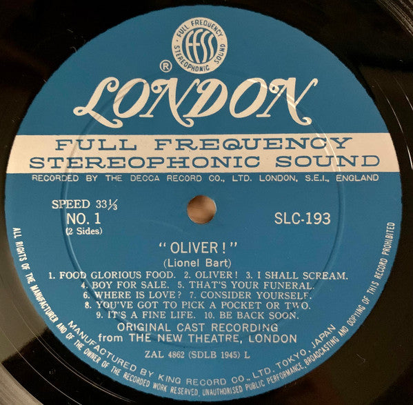 Lionel Bart - Oliver! (Vinyl, LP, Album, Stereo) Very Good (VG) / Very Good (VG)