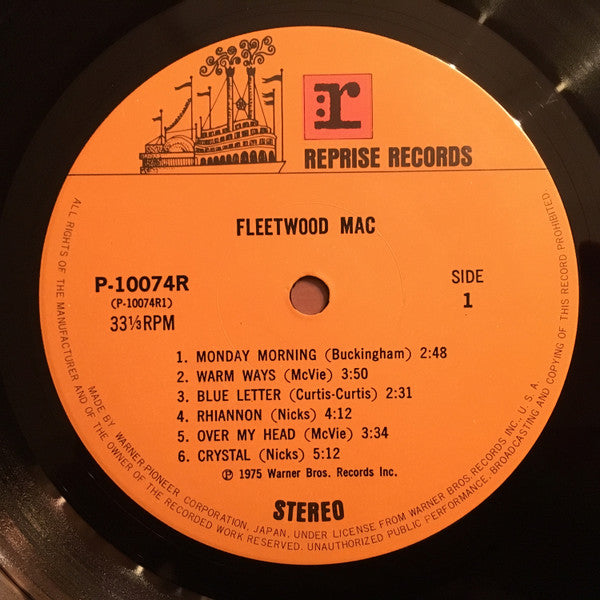 Fleetwood Mac - Fleetwood Mac (Vinyl, LP, Album, Stereo) Very Good Plus (VG+) / Very Good (VG)