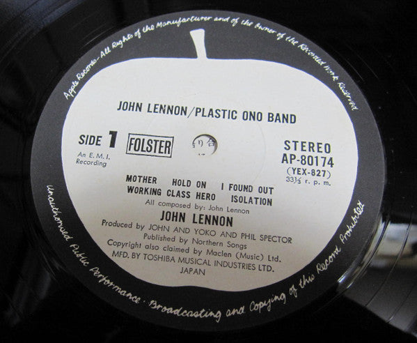 John Lennon - John Lennon / Plastic Ono Band (Vinyl, LP, Album, Rei...
