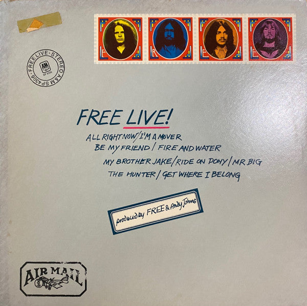 Free - Free Live! (Vinyl, LP, Album) Very Good Plus (VG+) / Very Good Plus (VG+)